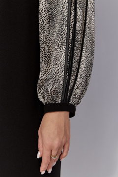 Элегантное демисезонное платье с брошь-цветком TAiER 1327 - фото 2