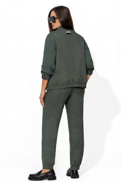 Костюм из гусиной лапки с жилетом и юбкой-макси Gold Style 2674 - фото 5