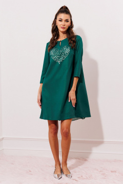 Платье с вырезом. Butеr 2948 изумруд - фото 2
