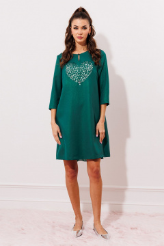 Платье с вырезом. Butеr 2948 изумруд - фото 1