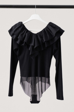 Джемпер женский трикотажный с длинным рукавом на каждый день Панда 196940w черный - фото 2