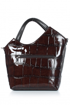 Коричневая кожаная сумка с клапаном и скрытым карманом Galanteya 21023.23с1200к45 коричневый - фото 3