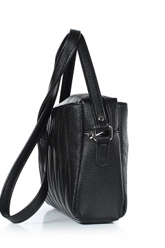 Черная экокожа, классическая сумка на каждый день Galanteya 31424.24с1116к45 черный - фото 4