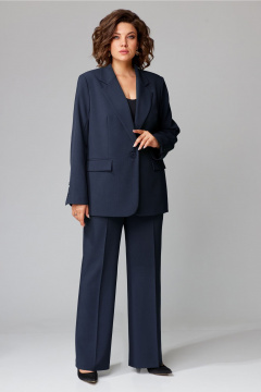 Брюки, жакет Aira Style 24-26 синий - фото 3
