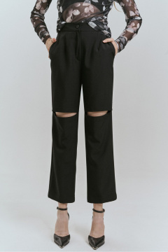 Демисезонные брюки прямого силуэта с наклонными карманами JRSy 2512 черный - фото 2