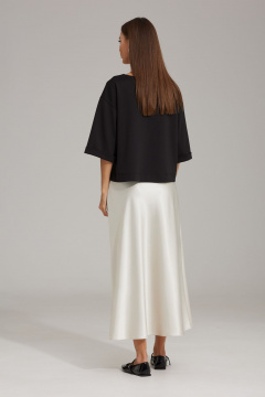 Джемпер и юбка комплект с кройом оверсайз и косой юбкой N.O.W. 1484 - фото 2