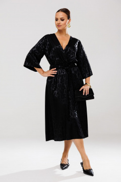 Платье нарядное из атласного струящегося материала Mubliz 195 - фото 2