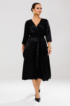 Платье нарядное из атласного струящегося материала Mubliz 195 - фото 1