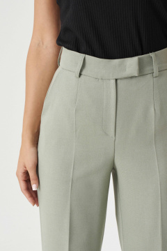 Брюки женские из поливискозной ткани с прорезными карманами Панда 161260w оливковый - фото 3