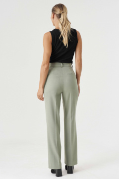 Брюки женские из поливискозной ткани с прорезными карманами Панда 161260w оливковый - фото 4