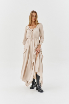 Платье из ткани с поясом и длиной 148 см SODA 2879 - фото 5