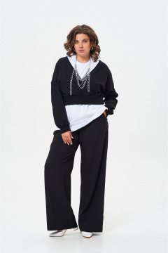 Комплект брюки, джемпер и футболка оверсайз демисезон Danaida 2250 - фото 3