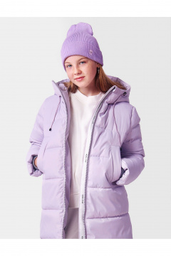 Пальто для девочки утепленное с меховой подстежкой АРТУС 24С43-Р57 бледная_лаванда - фото 5