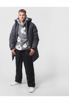 Зимняя утепленная куртка для мальчика на каждый день АРТУС 24С56-Р57 асфальт - фото 1