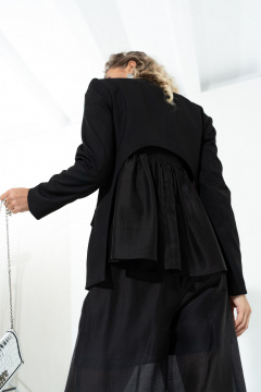 Жакет приталенный дизайнерский на подкладке, трендовый, нарядный SILVERSPICE S-2427 - фото 5