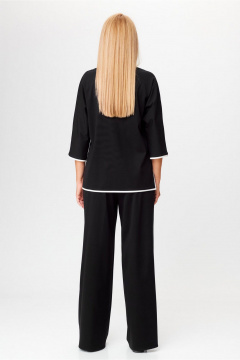 Блуза и брюки палаццо из трикотажа на каждый день Gamma Gracia 772 черный - фото 4