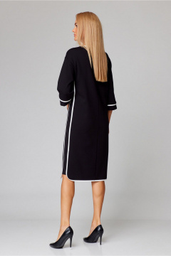 Платье из трикотажа с овальной горловиной и рукавом 3/4 Gamma Gracia 784 черный - фото 4