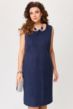 Замшевое платье прямого силуэта с шлицей Fita 1453 - фото 3