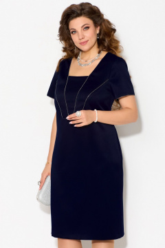 Платье из текстиля с декоративной тесьмой и швом в подгибку Fita 1961 - фото 3