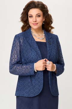 Стильный итальянский кружевной жакет без подкладки, ремень Fita 20621 - фото 5