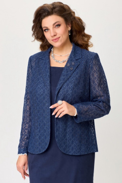 Стильный итальянский кружевной жакет без подкладки, ремень Fita 20621 - фото 3