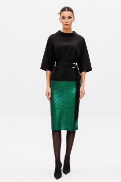 Блуза и юбка из текстиля и трикотажа с разрезами Ларс Стиль 999 - фото 1