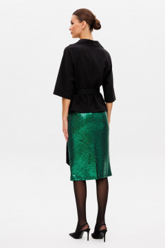 Блуза и юбка из текстиля и трикотажа с разрезами Ларс Стиль 999 - фото 5