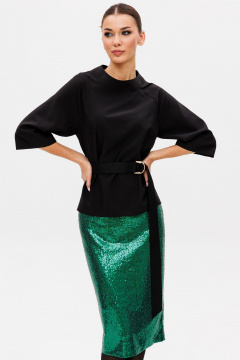 Блуза и юбка из текстиля и трикотажа с разрезами Ларс Стиль 999 - фото 2