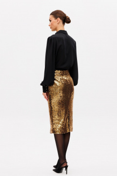 Круглогодичная блуза и юбка из текстиля и трикотажа с разрезами Ларс Стиль 1002 - фото 5