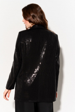 Демисезонный жакет из пайеток свободного силуэта на подкладке FOXY FOX 1699 - фото 2