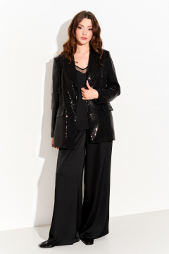 Демисезонный жакет из пайеток свободного силуэта на подкладке FOXY FOX 1699 - фото 5