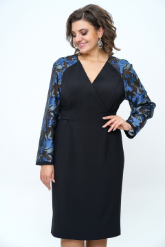 Платье полуприлегающего силуэта с запахом и рельефами Alani Collection 2256 - фото 3