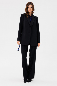 Брюки из костюмной ткани с застежкой на молнию демисезон EOLA 2720 черный - фото 2