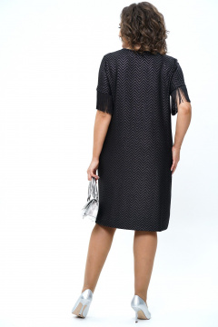 Платье А-силуэта с нагрудными выточками и V-образным вырезом Alani Collection 2239 - фото 5