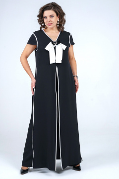 Блуза и широкие брюки с разрезами и крылышковым рукавом Alani Collection 2260 - фото 3