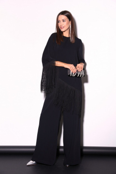 Комбинированный комплект блузки и брюк с ассиметричным низом LM К5015 - фото 5