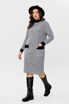 Трикотажное платье оверсайз с накладными карманами Fantazia Mod 4080 - фото 2