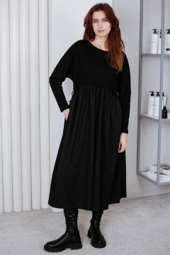 Платье бохо свободное с регулируемой талией крупное BUNABOUTIQUE 2106 - фото 2