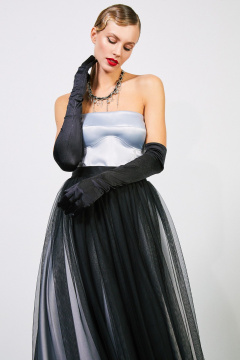 Топ-корсет из атласа с усиленными поролоновыми чашками и застежкой Rivoli 2416.2 - фото 3