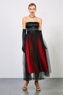 Топ-корсет из атласа с поролоновыми чашками и застежкой на спинке Rivoli 2416 - фото 4