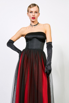 Топ-корсет из атласа с поролоновыми чашками и застежкой на спинке Rivoli 2416 - фото 3