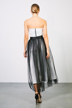 Топ-корсет из атласа с косточками и молнией на спинке Rivoli 2416.1 - фото 5