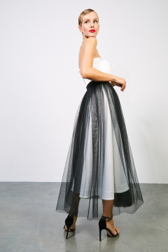 Топ-корсет из атласа с косточками и молнией на спинке Rivoli 2416.1 - фото 4