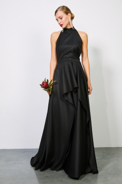 Платье из текстиля с воротником-стойкой и слоистым силуэтом Rivoli 7177 - фото 2