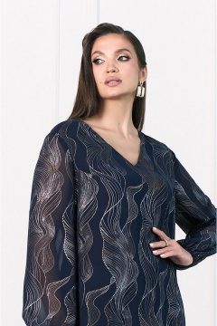 Платье с V-образным вырезом и шифоном на подкладке Lissana 4970 - фото 2