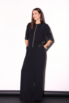 Костюм джемпер и широкие брюки из текстиля в нарядном стиле LM К8298 - фото 5