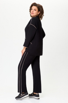 Брюки и жакет из трикотажа для повседневного стиля DaLi 5730.2 черный - фото 5