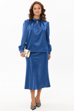 Комплект юбка и блуза с декоративными складками Angelina & Сo 1189 - фото 5