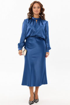 Юбка на резинке из гладкой ткани с высокой талией Angelina & Сo 1191 - фото 5