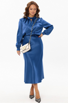 Юбка на резинке из гладкой ткани с высокой талией Angelina & Сo 1191 - фото 3